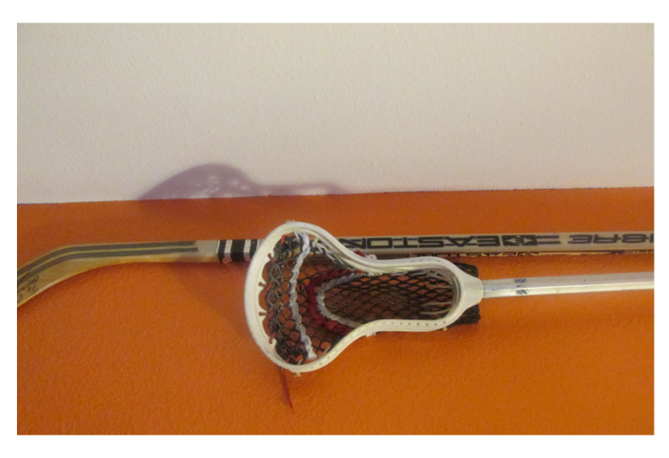 lax stick and hockey stick - loking up - priorhouse 2014