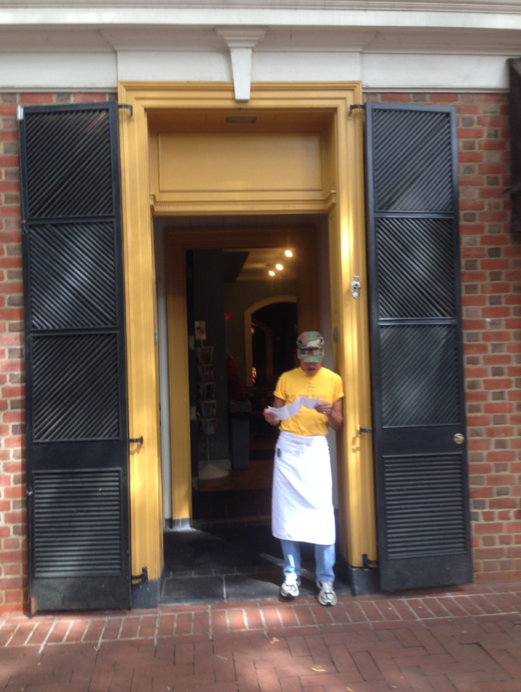 street portrait-3-man in doorway charlottesville va 2014 - priorhouse