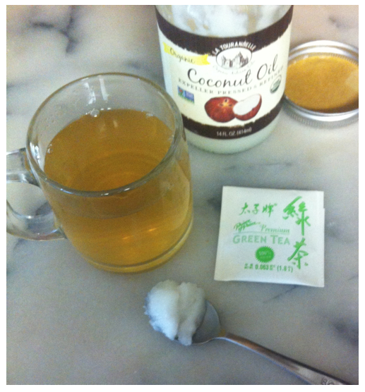 coconut oil and green tea - wonderful healing combination - priorhosue 2014