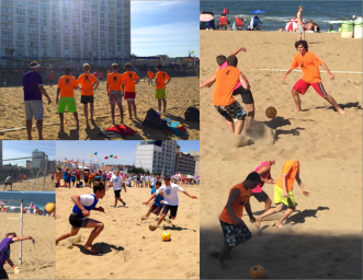 Beach soccer is a tough sport - and the bright colors reminded me of the wpc for VIVID.